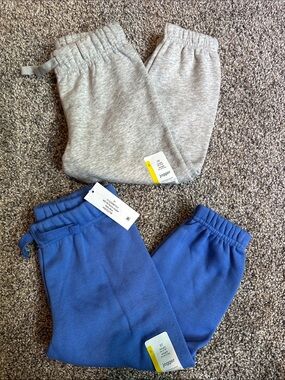 wonder nation Kids Jogger Pants - Gray & Blue
